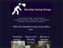 Tablet Screenshot of mendipcavinggroup.org.uk